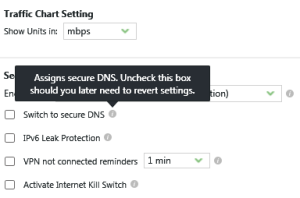 With PureVPN, the smart DNS can also be enabled inside the VPN client.